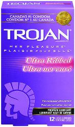 Trojan Her Pleasure Ultra Ribbed Condoms