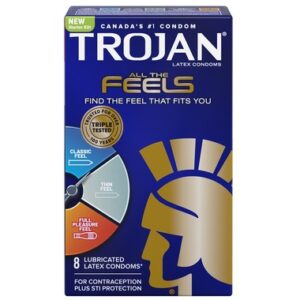 Trojan All the Feels Condoms-8 Pack