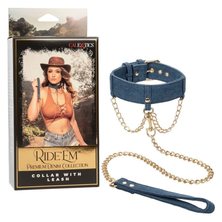 CalExtics Denim Collar and Leash