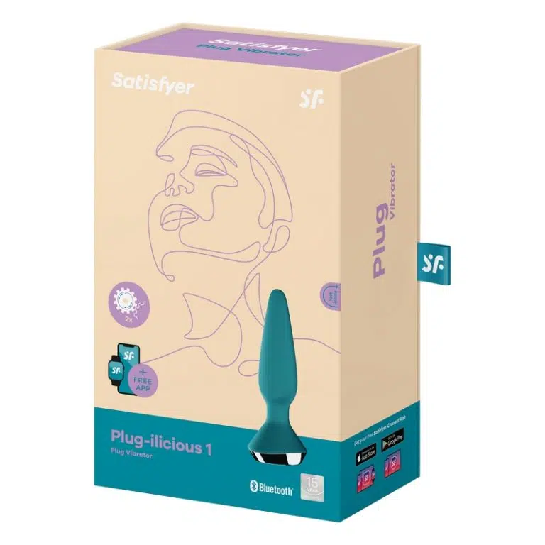 Satisfyer Plug-ilicious Anal Vibrator: Deep Vibration & App Control |  Condoms Canada
