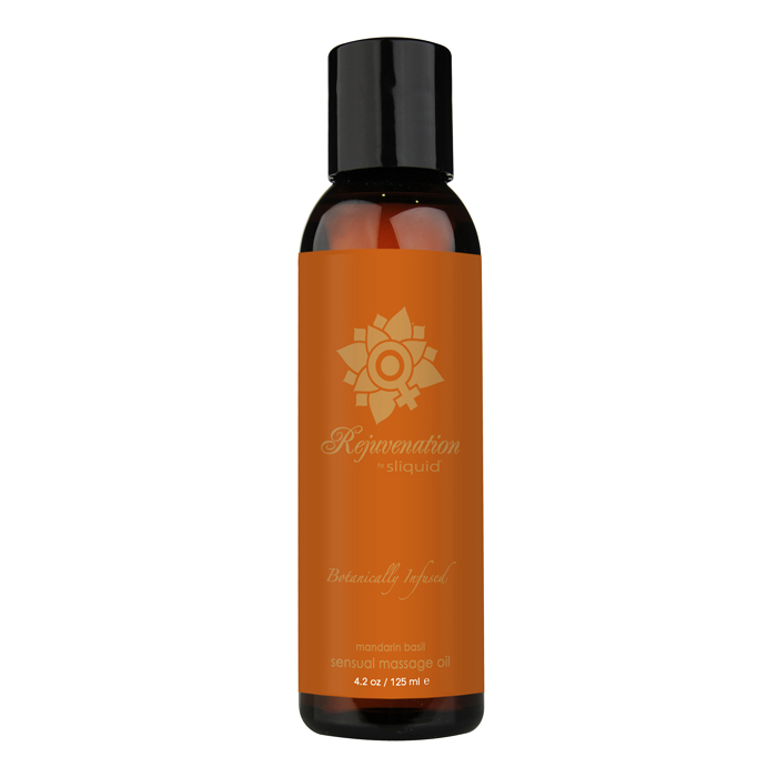 Sliquid Balance Organic Masage Oil-Mandarin-Basil 4.2oz