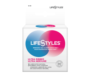 LifeStyles Ultra Ribbed Condoms-3's